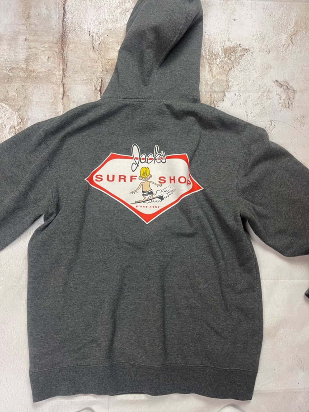 Jack's Logo Charcoal Gray Pullover Hoodie